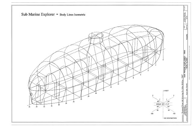 Body Lines Isometric - Sub Marine Explorer, Located along...