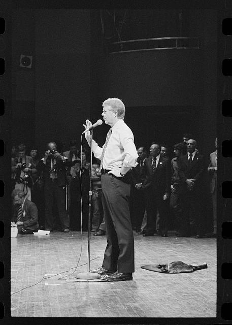 [Jimmy Carter speaking at a Brooklyn College campaign...