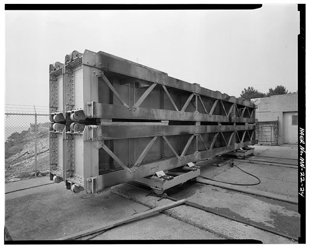 24. VIEW OF TAINTER GATE BULKHEADS IN STORAGE YARD,...