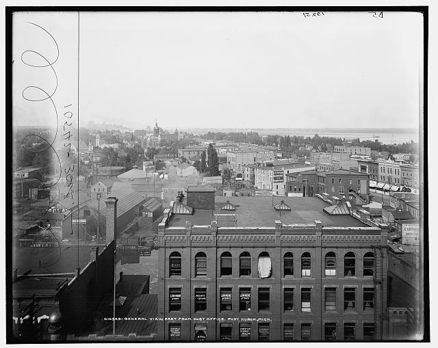 General view east from Post Office, Port Huron, Mich.