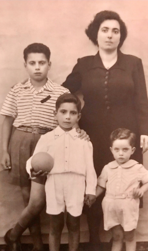 Marie Carmela Fazio and sons ,
Joe , Tony , & Sebastian.