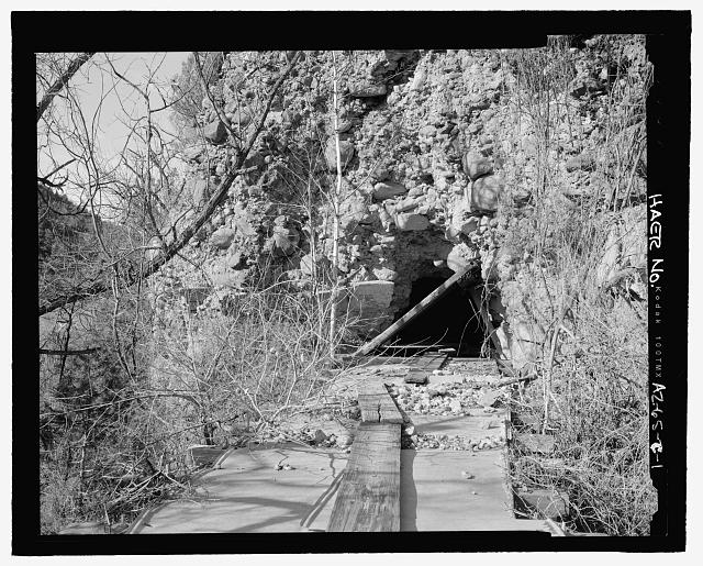 View of Irving Flume Tunnel #1 showing the steel flume...
