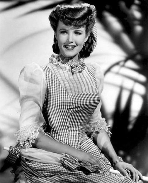 Barbara Britton in Gingham.