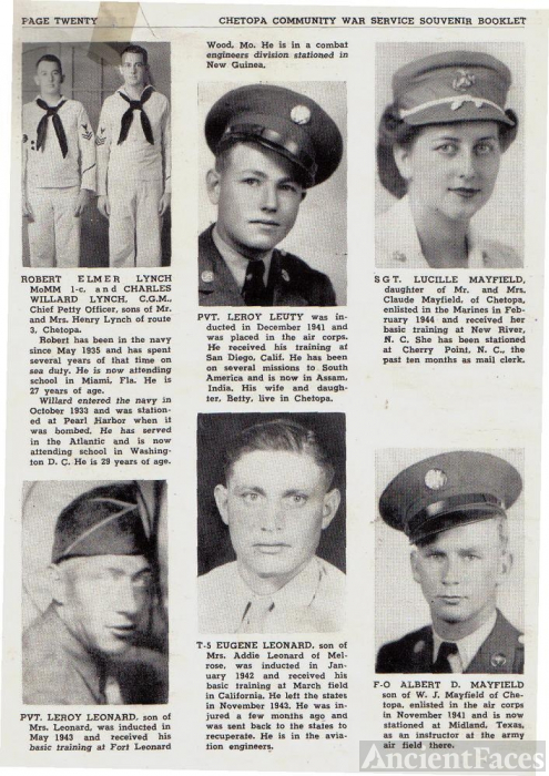 ted stafford's Army Book Kansas - L & M surnames