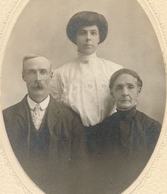 Louis Montgomery with Wife & Mother, Eliza