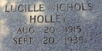 Grave of Lucille Holley