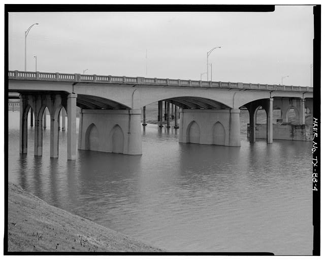 GENERAL VIEW OF TRINITY RIVER BRIDGE, RIVERS SPANS AND...