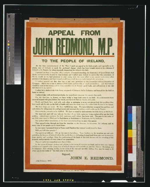 Appeal from John Redmond, M.P., to the people of Ireland
