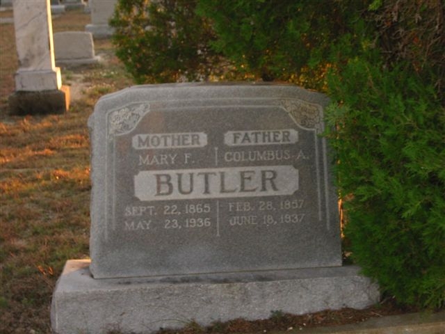 Butler gravesite