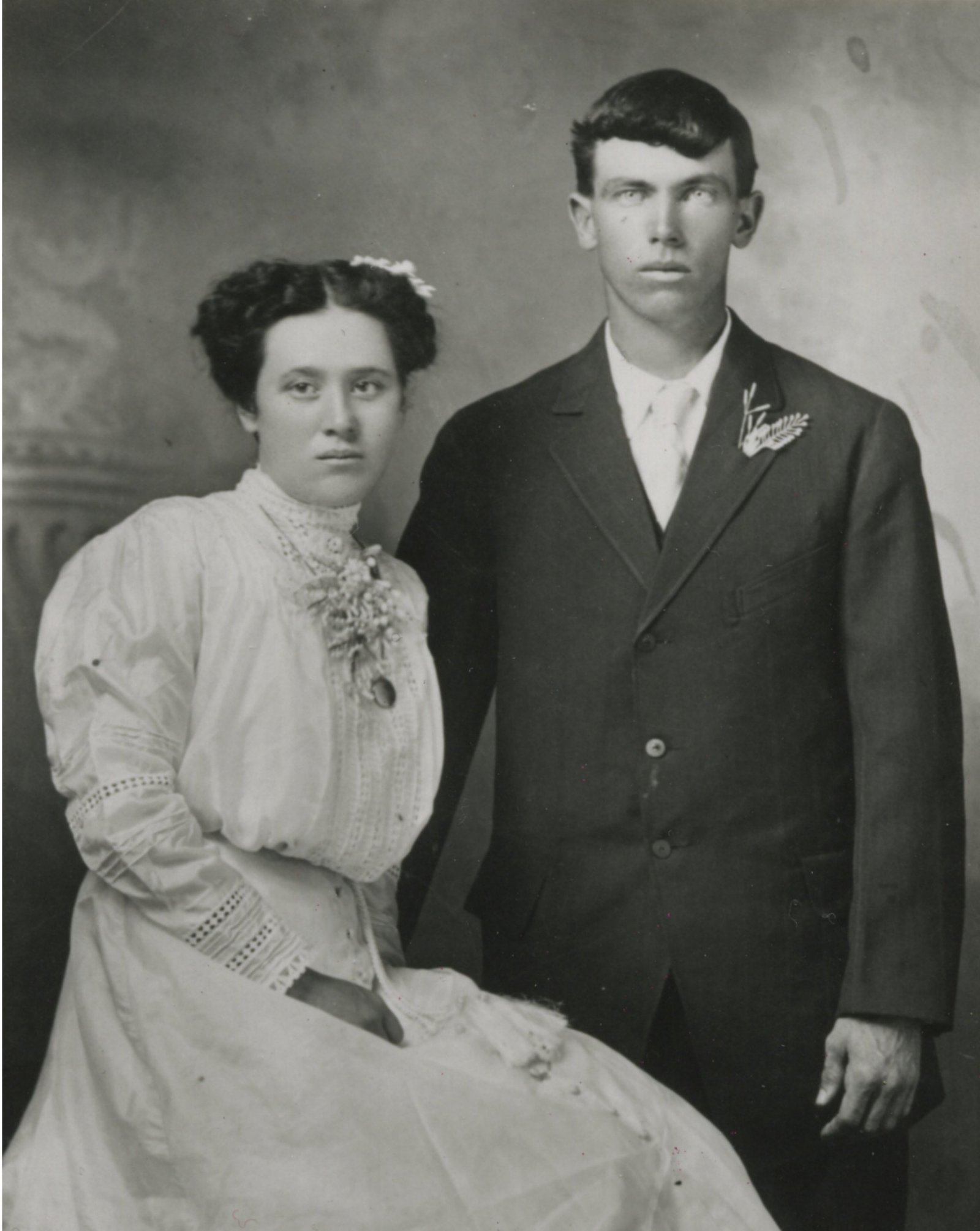 Robert Frederick Gill and Mary Marilla Tracy, Wedding photo 1911