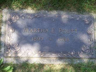 Martha Evelyn Grzywacz Kolitz Poutt Headstone
