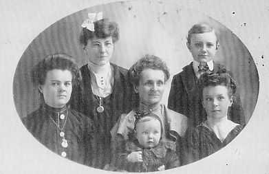 Mary Moss and her children