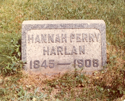 Hannah J. Perry gravestone