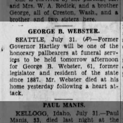 George Bert Webster