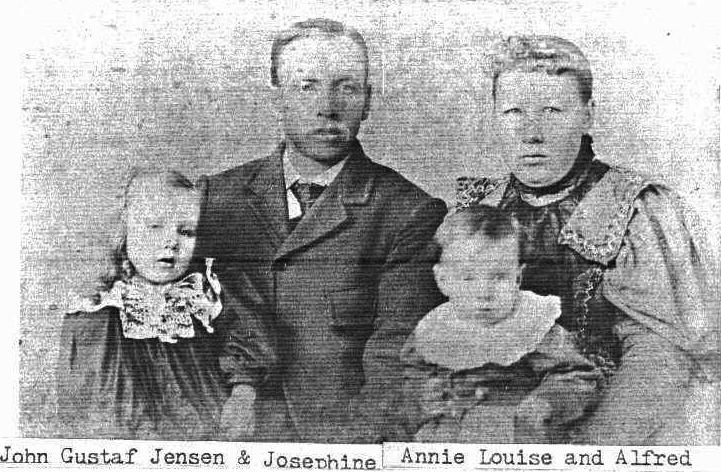 John Gustaf Jensen and Josephine Alfson Family