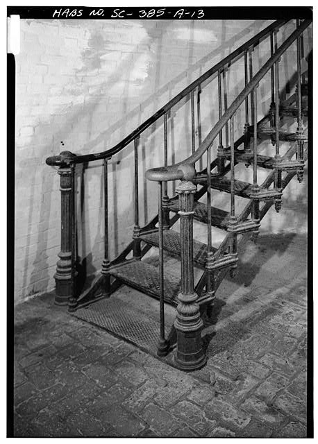 13. BASE OF CIRCULAR IRON STAIRWAY - Hunting Island...