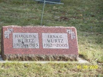 Harold & Erna Wurtz gravesite