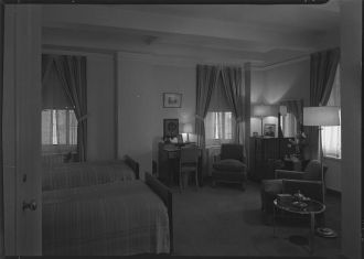 Barbizon Plaza Hotel, 6th Ave., and 58th St. Bedroom 1844
