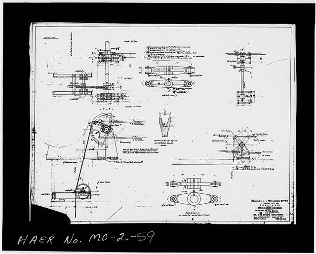 59. Photocopy of drawing (original plan M13) BRIDGE...