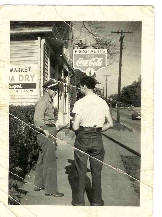 Sherman E. Wright with cousin Fred Nails