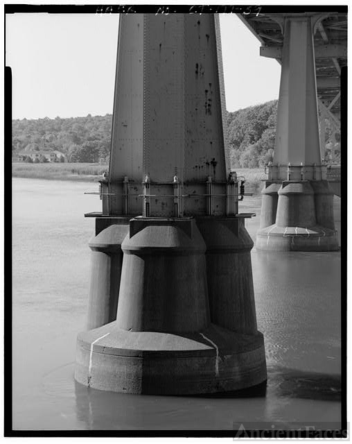 59. View from the west of pier 9 and base of tower...