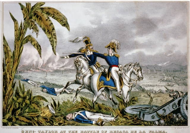 Genl. Taylor at the battle of Resaca de la Palma Capt....