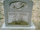 Bonnie Bess Hardy Krauser Headstone