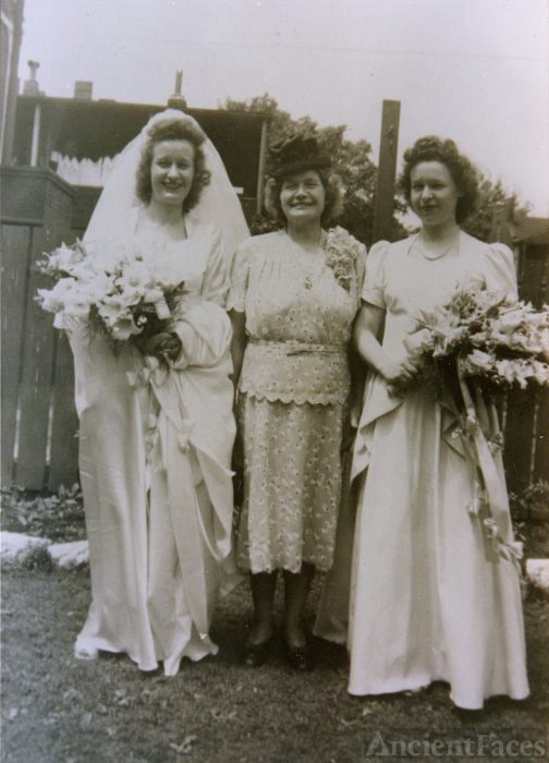 Frances C. Kleaver, Clara (Bambach) Schauer and Anna Bell Spezia