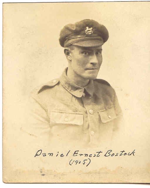 Daniel Ernest Bostock, King's Liverpool Regiment