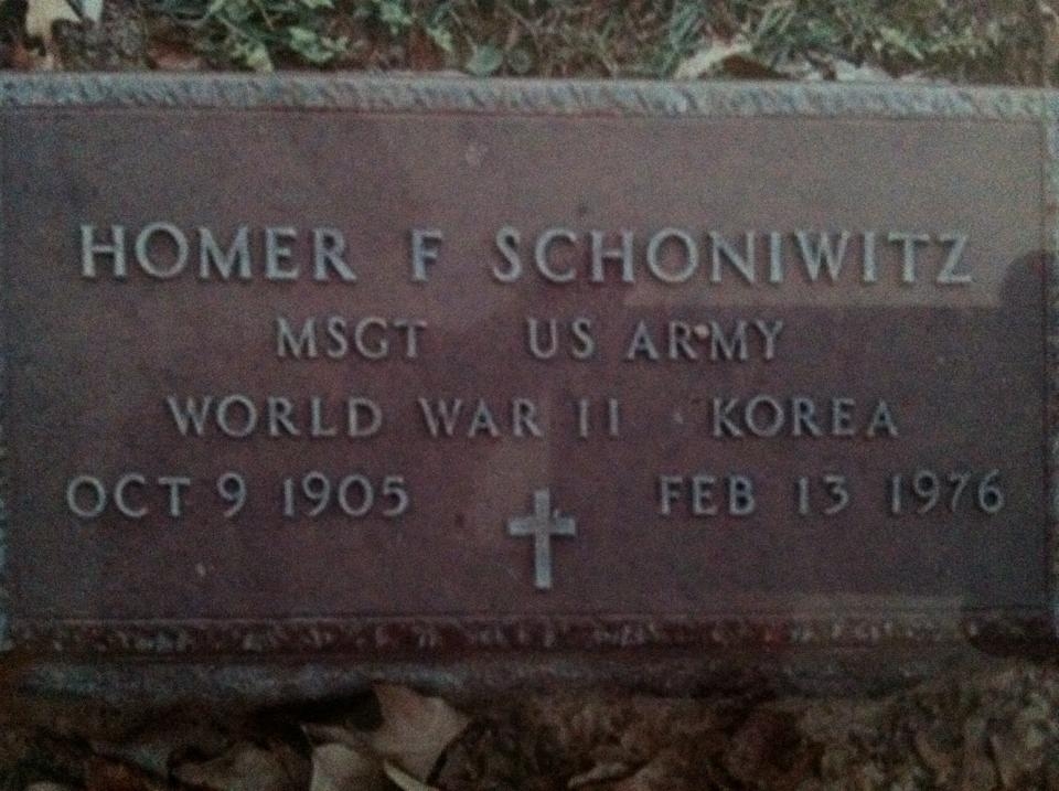 Homer Federick Schoniwitz gravesite