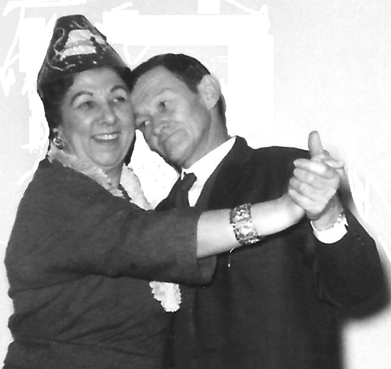 Jane P. Thomas and a Norwegian friend.