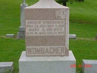 Andrew Wombacher's Tombstone