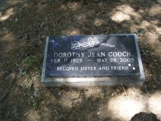 Dorothy Jean Cooch Headstone
