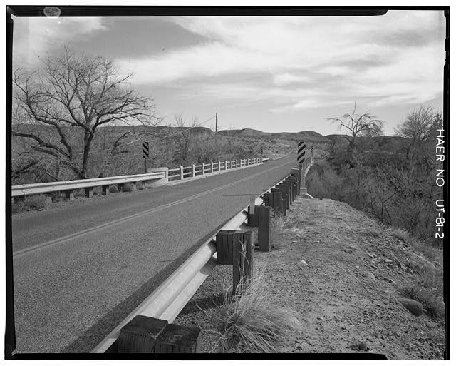 2. VIEW OF NORTH APPROACH FROM WEST SIDE - La Verkin...