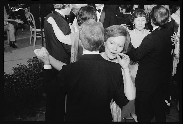 [President Jimmy Carter and First Lady Rosalynn Carter...