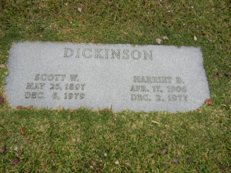 Harriet Bell Harmon-Guiney-Dickinson--gravestone