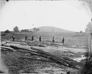 Cedar Mountain, Va. Union graves on the battlefield]