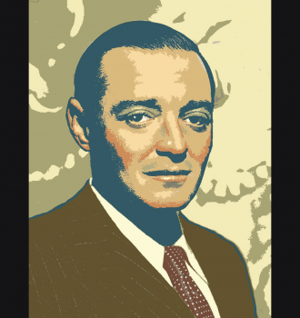 Peter Lorre portrait by Arthur K. Miller.
