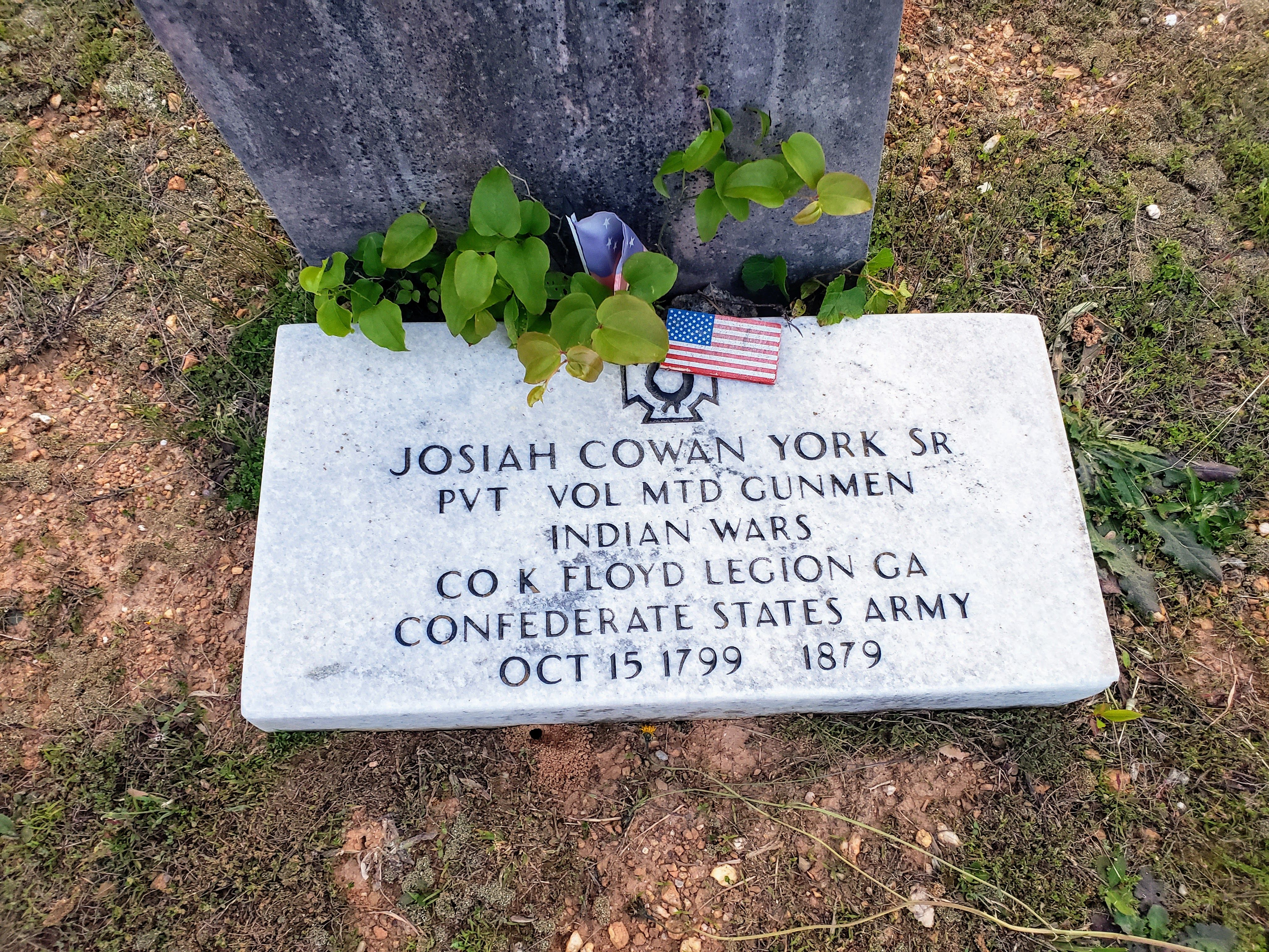 Josiah Cowan York Sr Gravesite