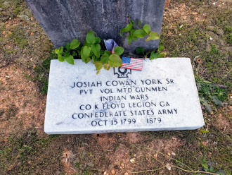 Josiah Cowan York Sr Gravesite
