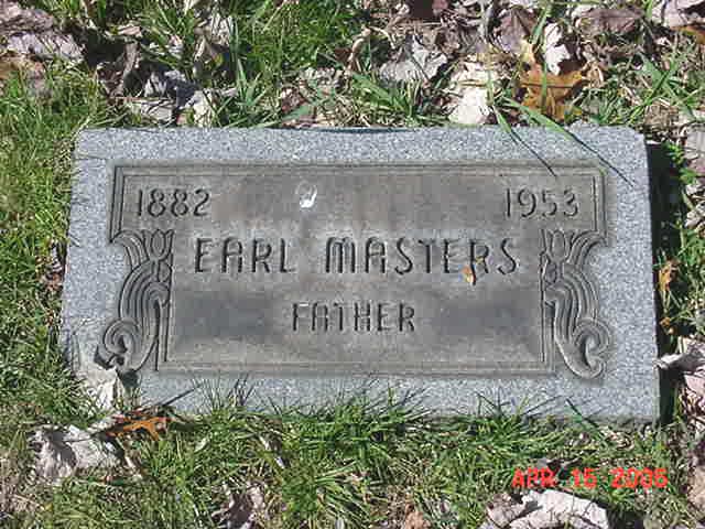 Earl Masters Grave Stone