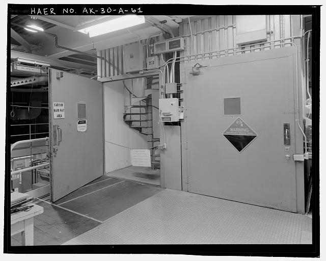 61. View of TR spiral access stair system from...