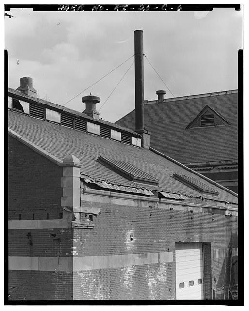 6. DETAIL OF CORNICE, ROOF AND WINDOWS, VIEW TO SOUTHEAST...