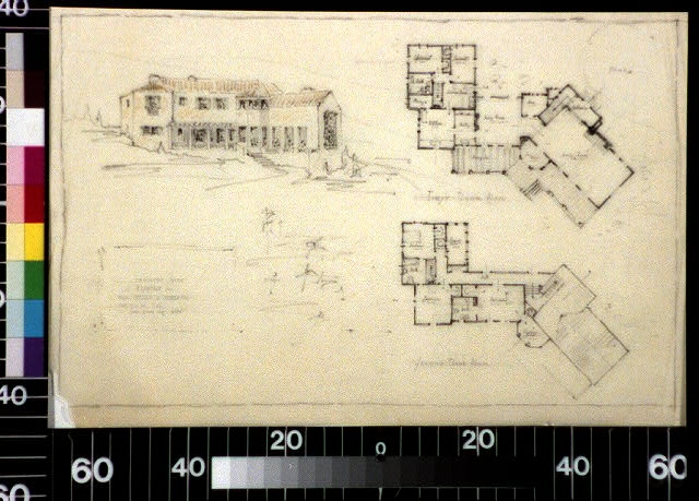 [Heberton house, Montecito, Calif. First and second floor...
