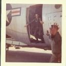 A photo of Pfc "Long" John Shewell in Aircraft Door