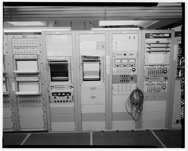 97. VIEW OF CENTER OF INTERIOR ROW OF EQUIPMENT CABINETS...