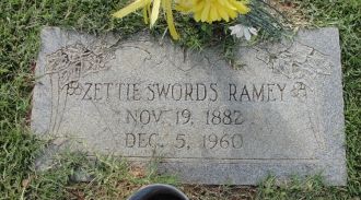 Zettie Swords gravesite