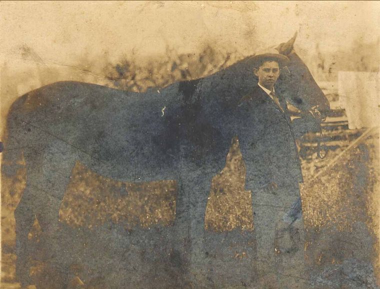 Ernest Johns and horse