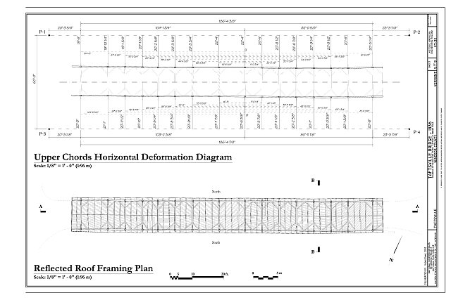 Upper Chords Horizontal Deformation Diagram; Reflected...