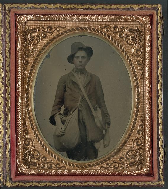 [Unidentified soldier in Confederate uniform with Gardner...